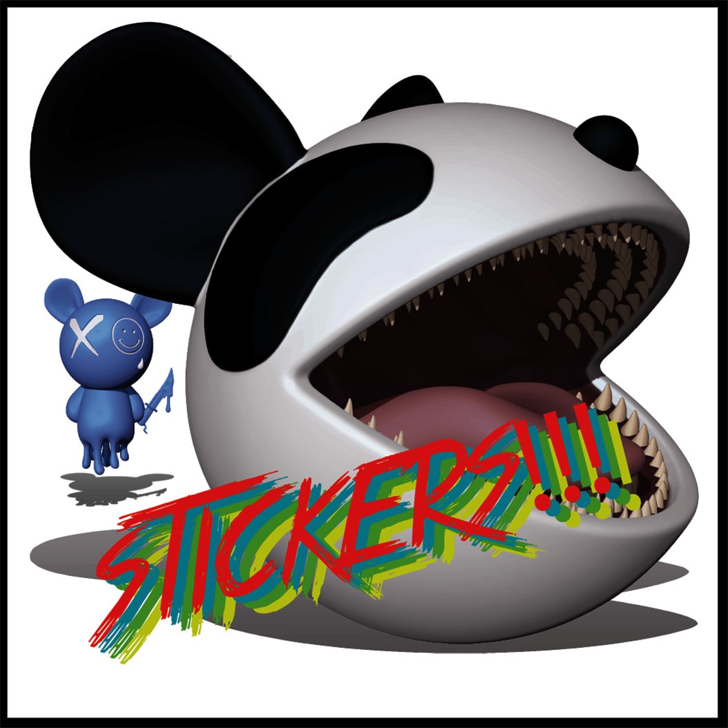 Panda Ghost Stickers